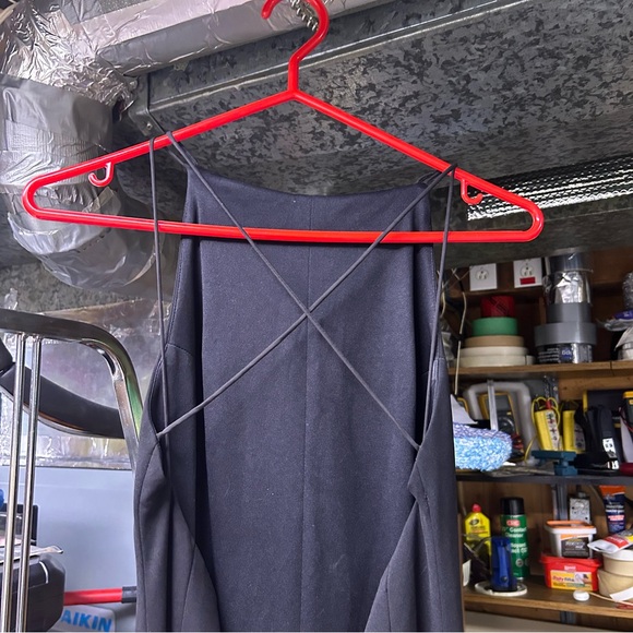 Vintage Jacob Blue Halter Sheath Maxi Dress - Picture 6 of 6